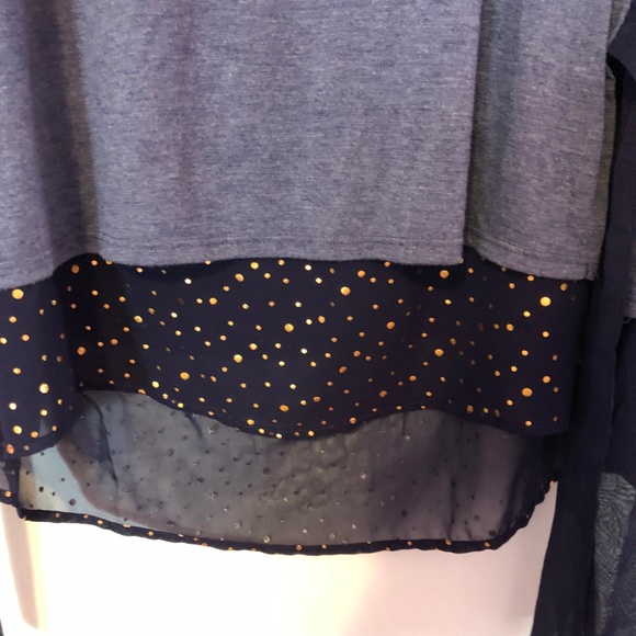 LC Lauren Conrad Purple Mock Layer Tunic - Picture 4 of 6